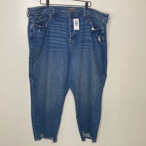 Torrid Hi-Rise Straight Artisan Hem Jeans 28R